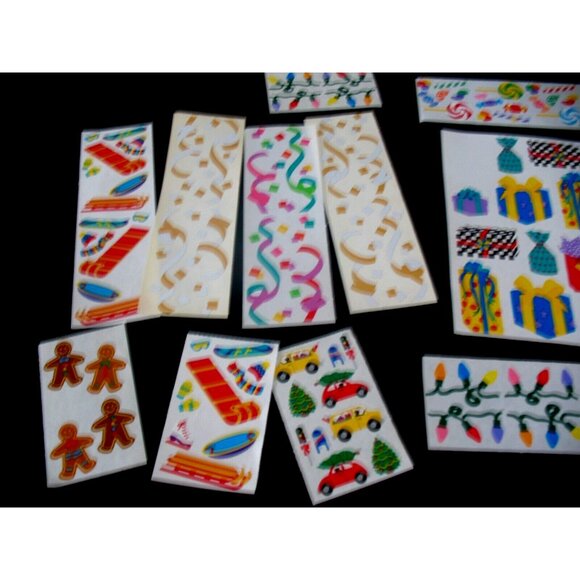 Mrs. Grossman Lot Stickers, 2 block, 18 modules Christmas Lights, Gifts,Confetti - Picture 3 of 6